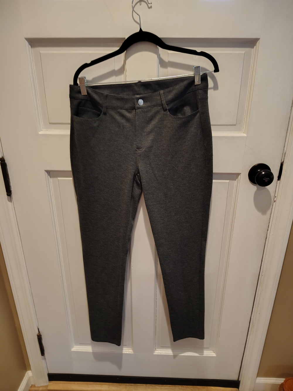 Charcoal Gray Ponte Skinny Pants
